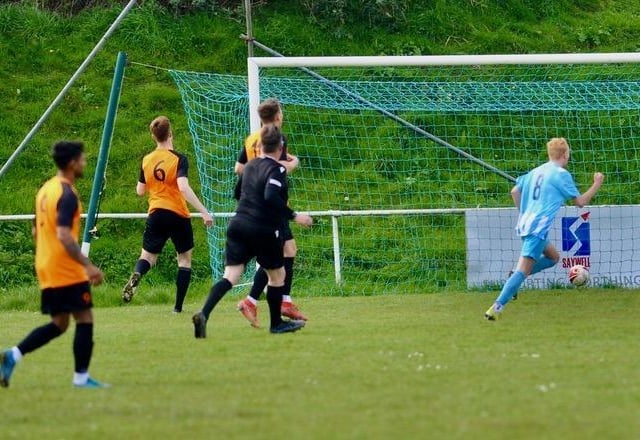 Action from Worthing United's win at home to Mile Oak in the SCFL Division 1