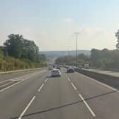 One lane closed on the A23 southbound near Handcross. Photo: Google Street View