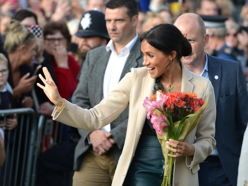 Prince Harry and Meghan Markle, the Duke and Duchess of Sussex, visit Joff Youth Centre in Peacehaven.