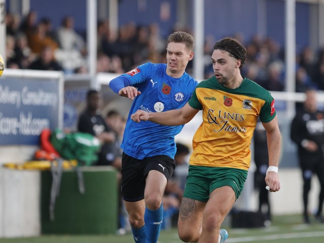 Action from Horsham's entertaining - but ultimately disappointing - 5-3 defeat at Billericay Town in the Isthmian Premier