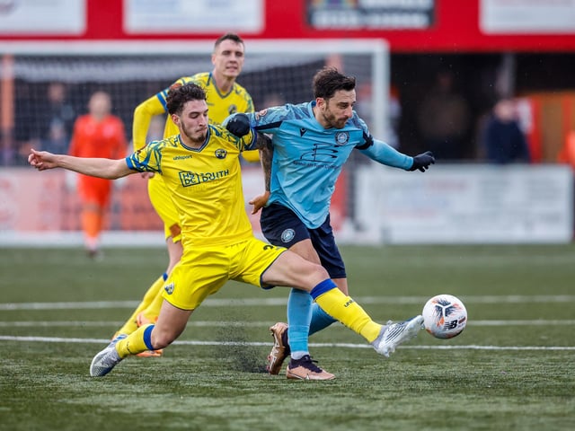 Action from Eastbourne Borough's 3-1 defeat at home to Havant and Waterlooville in National League South