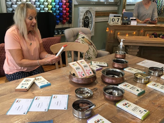 Cocoa Loco chocolate tasting at Vintage & Home