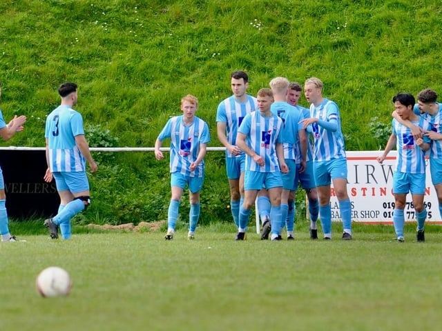 Action from Worthing United's win at home to Mile Oak in the SCFL Division 1