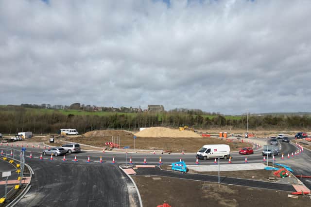 The new roundabout is already taking shape on the A27 between Shoreham and Lancing