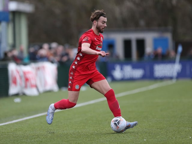 Action from Worthing FC's defeat at Oxford City in National League South