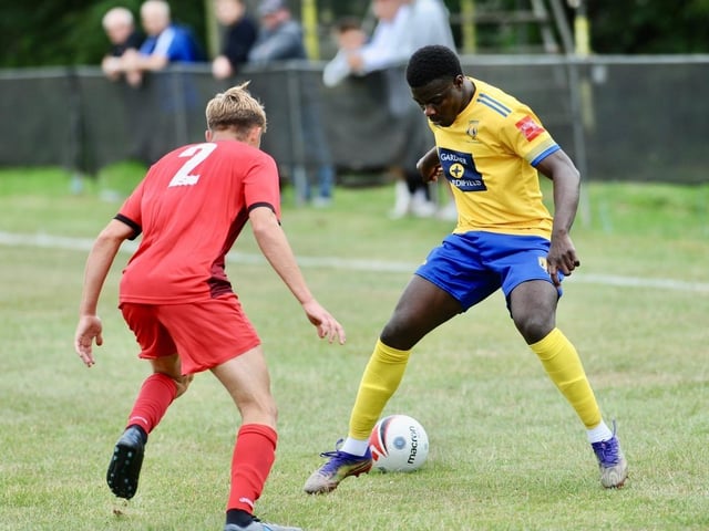 Action from a pre-season friendly between Wick and Lancing at Crabtree Park
