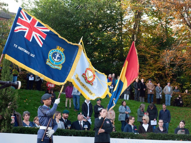 Hastings Remembrance service in Alexandra Park. Photo by Frank Copper