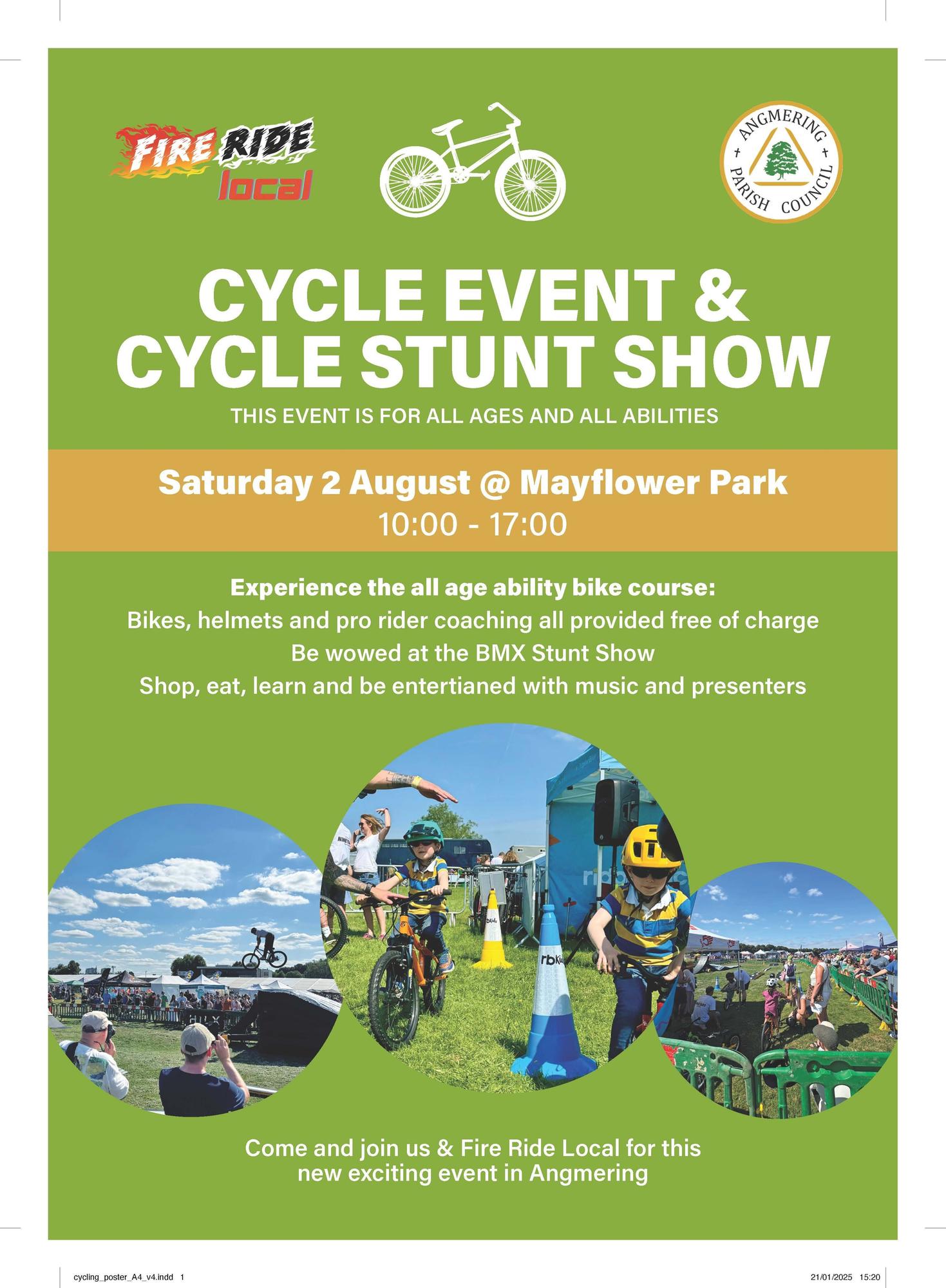 Cycle event and cycle stunt show coming to Angmering
