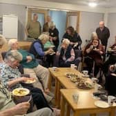 Hyde residents enjoy the benefits of sharing time and food at a recent Shop, Chop and Chat sessi