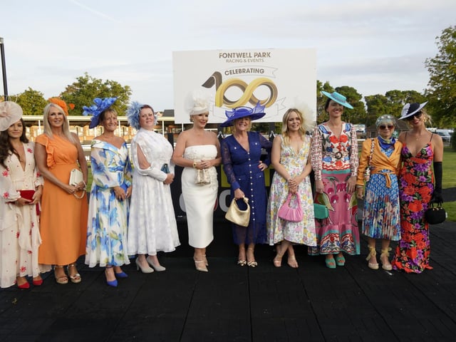 The Rapunzel Me Style Awards, Ladies Day at Fontwell on Friday 30 August 2024. www.polopictures.co.uk Fontwell Arundel Clive Bennett 20240830 ©2024 Clive Bennett Photography 30/08/2024 _CAB7409.JPG : Fontwell Park Ladies' Evening 2024