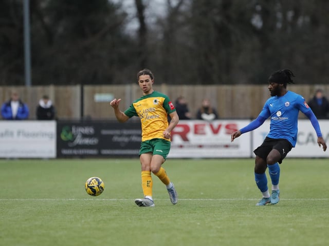 Isthmian Premier action from Horsham's excellent 3-1 home win over play-off chasing Billericay Town on Saturday