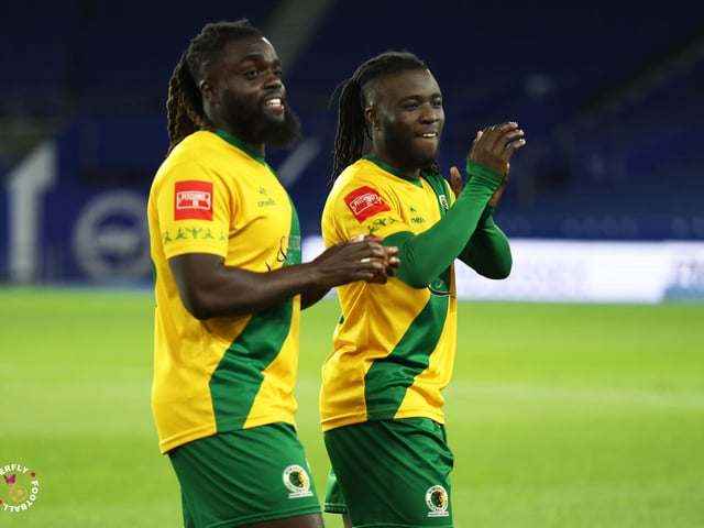 James Hammond’s majestic 95th minute free-kick clinched Horsham FC’s first league and Sussex Senior Cup double in the club’s history.