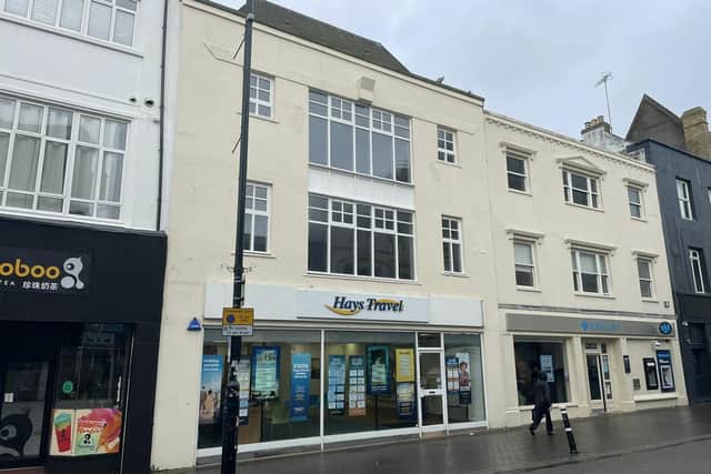 The former Hays Travel site in Queens Road. The travel agent moved into a new premises inside Priory Meadow Shopping Centre earlier this year. Picture: Dyer & Hobbis