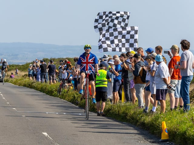 Beachy Head World Championship Penny Farthing Hill Climb 2025. Photo by TK photography. https://www.facebook.com/tadaskphoto