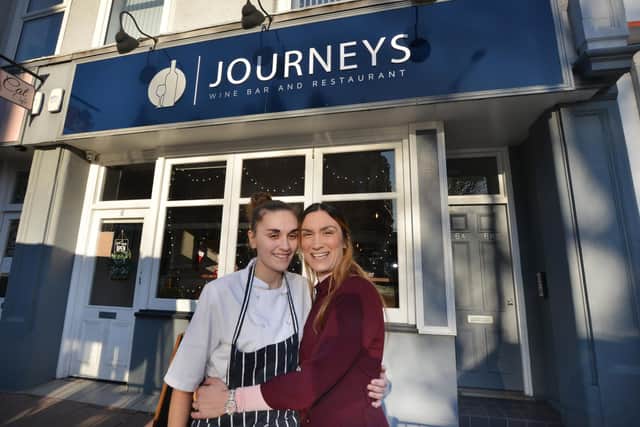 Couple with Michelin Star experience open wine bar and restaurant in Eastbourne: Amy (left) and Marina