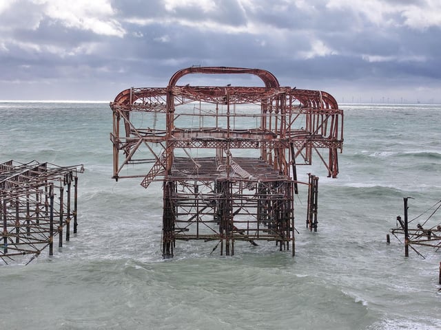 Storm Austen - West Pier Partial Collapse 23/10/26.