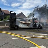 Firefighters attended the incident, on Broadwater Road, and extinguished the blaze. The van was extensively damaged.