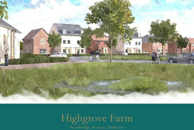 The proposed Highgrove Farm development in Bosham