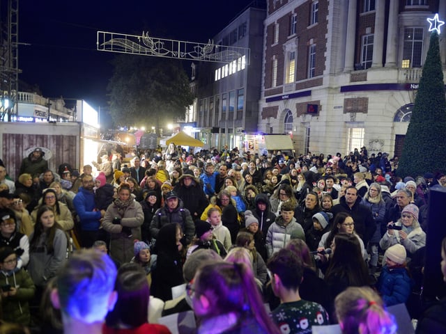 Eastbourne Christmas Lights Switch On (Photo by Jon Rigby)