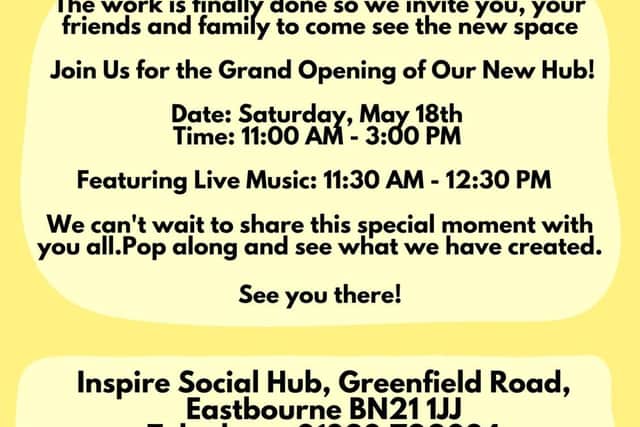 Invite for "Inspire Social Hub" Launch Party