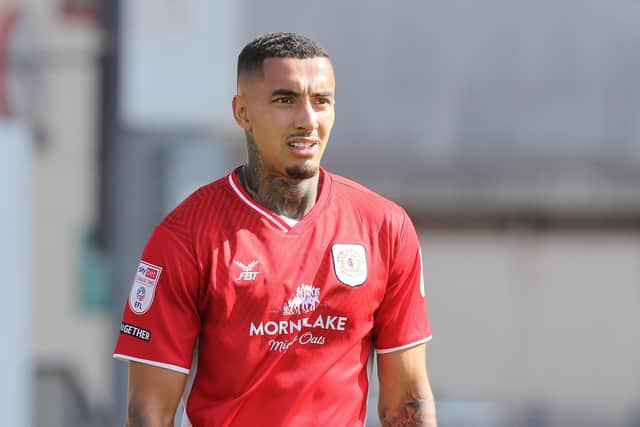 Crawley Town will have to be wary of the threat posed by Dom Telford's former teammate Courtney Baker Richardson in Saturday's League Two game at Crewe Alexandra. Picture by Pete Norton/Getty Images