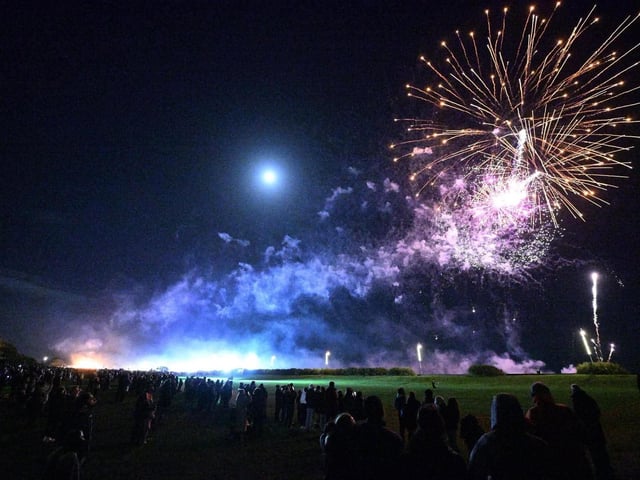 The bonfire society described the fireworks display as 'spectacular'