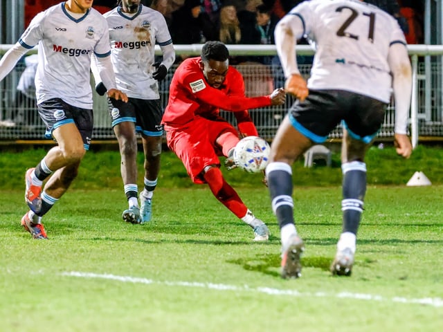 Action from Eastbourne Borough's brilliant 5-2 win away at Dover Athletic in the National League South