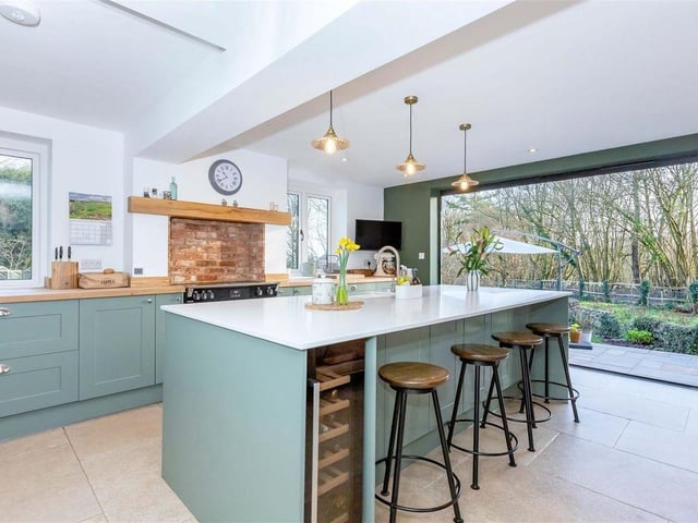 The heart of the property is the extended open-plan kitchen, breakfast and family room