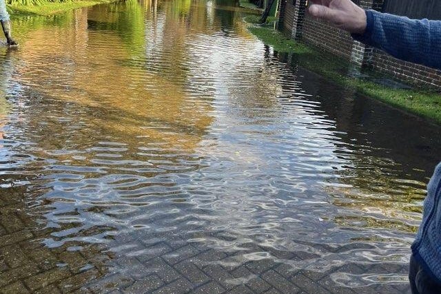 Flooding in Bognor Regis this morning (October 20).
