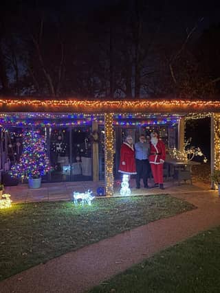 Lydfords Pavilion all lit up!