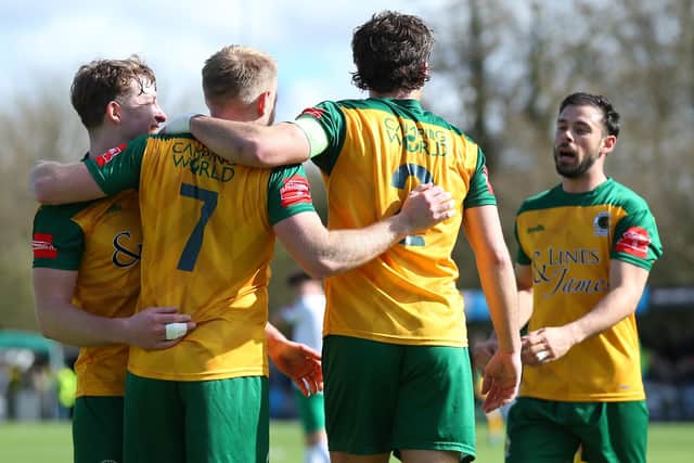 Horsham were among the goals against Bognor - they hit five, but let in four | Picture: Natalie Mayhew - Butterfly Footie