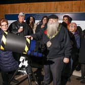 Residents enjoying the stargazing event at Rosewood Park