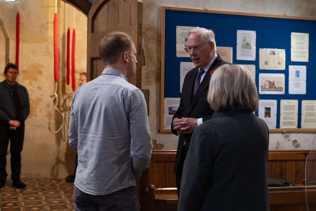HRH The Duke of Gloucester visits Piddinghoe church