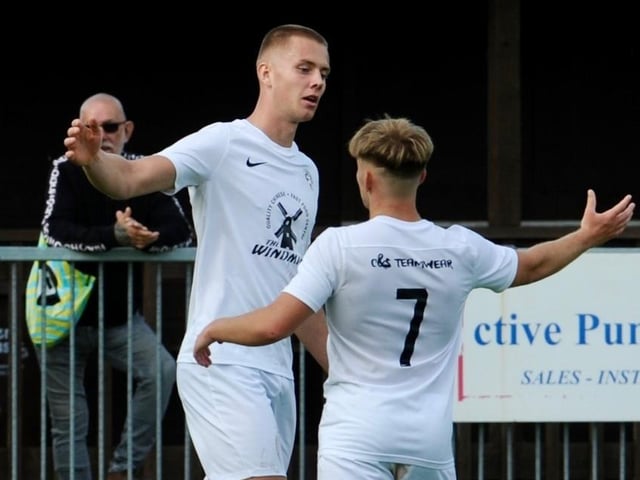 Action from Eastbourne United's 4-2 FA Vase win at Arundel FC