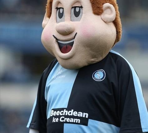League One’s Wycombe Wanderers have this jolly good fella as a mascot. 
His name refers to the town of High Wycombe’s links to the furniture industry, and he’s sometimes seen sporting a moustache during movember.