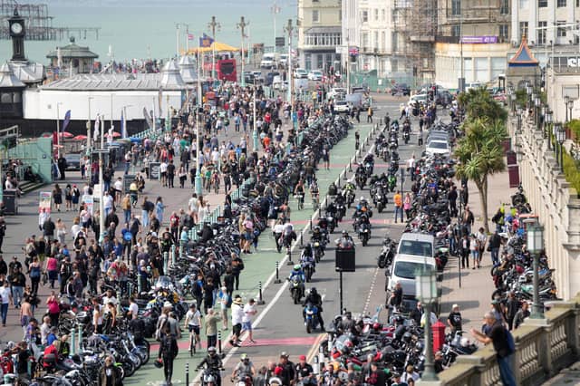 Bikers descend on Madeira Drive for iconic event