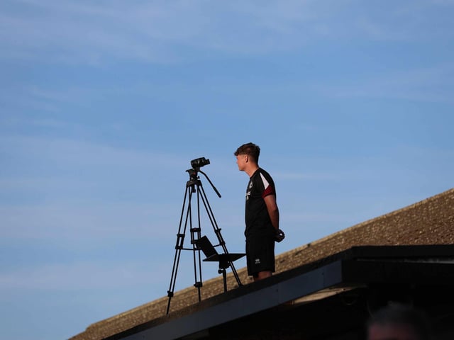 Crawley Town fans enjoy the team's first pre-season friendly, at Three Bridges FC