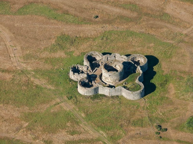 Camber Castle was built during the reign of Henry VIII to protect the port of Rye, the harbour at Winchelsea and the Camber anchorage. Formerly on a headland, it is now some way inland due to silting.