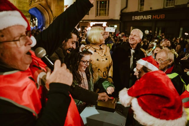 Chichester's Christmas light switch on.