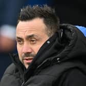 Brighton and Hove Albion head coach Roberto De Zerbi has injury issues ahead of Arsenal