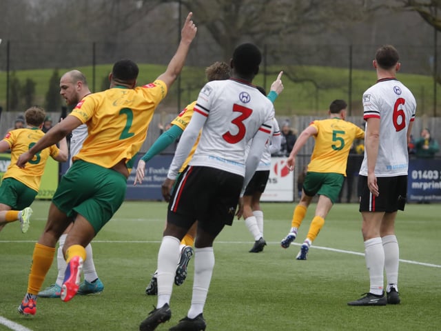 Promotion-chasing Horsham FC were held to a 1-1 draw at home by visiting Chatham Town
