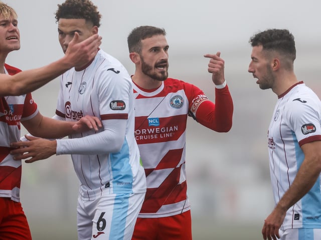 Eastbourne Borough take on Taunton Town in the fog - before the match was abandoned