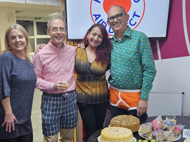 The fundraising event for Hope and Aid Direct took place at Rose Media Group in Highland House, Burgess Hill, on Tuesday, December 17
