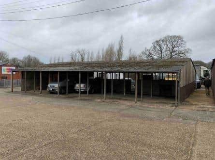 There are plans to demolish this former piggery near Horsham and build four business units on the site