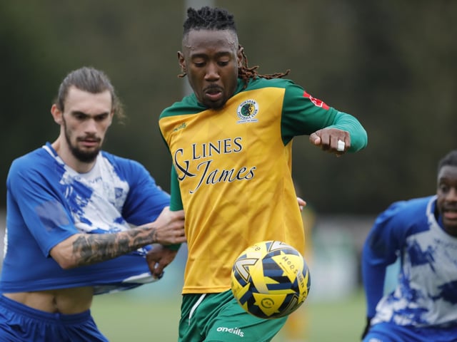 Isthmian Premier action from Horsham's dramatic home win over Wingate & Finchley on Saturday
