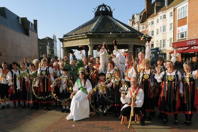 The crowning of the May Queen in Montague Street, Worthing, on May 1, 2009