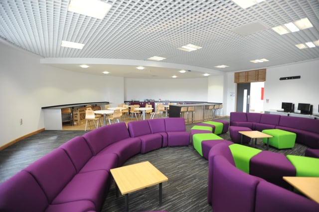 The sixth form common room at Midhurst Rother College in August 2012, just before it was first opened