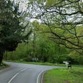 There is an emergency road closure on St Helena Lane, near Ditchling Common, following a report of a fallen tree. Photo: Google Street View