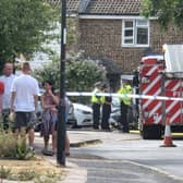 West Sussex Fire & Rescue Service are warning residents to stay away from an area of Crawley because of a blaze ‘involving four properties’