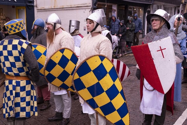 An expert team of historical reenactors and historian created the spectacle as they re-told the events of May 14, 1264.